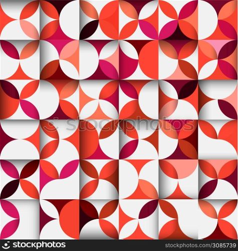 colorful floral shape pattern or geometric concept seamless background, vector illustration