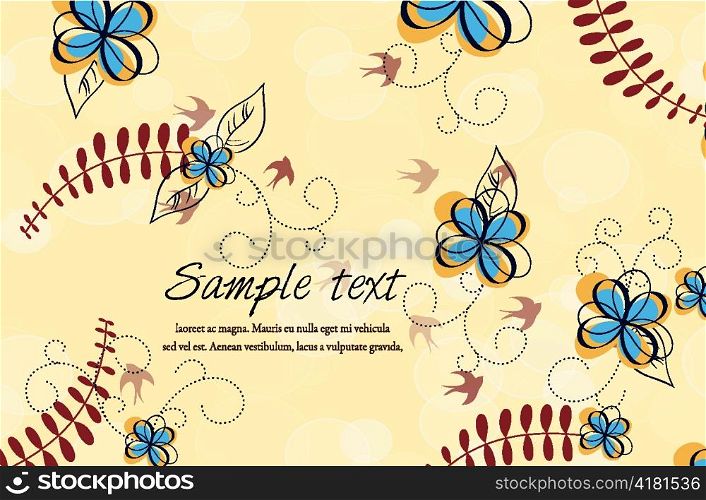 colorful floral vector background