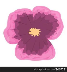 Colorful flower icon cartoon vector. Pink flower. Spring dark. Colorful flower icon cartoon vector. Pink flower