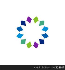 Colorful Flower Logo Template Illustration Design. Vector EPS 10.
