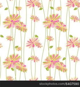 Colorful Flower Seamless Pattern Background Wallpaper