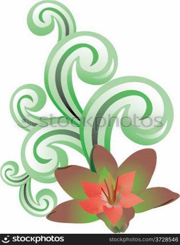 Colorful flower. Vector illustration.