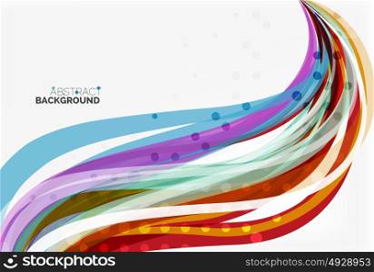 Colorful flowing wave abstract background. Colorful flowing wave abstract background. Vector template background for workflow layout, diagram, number options or web design