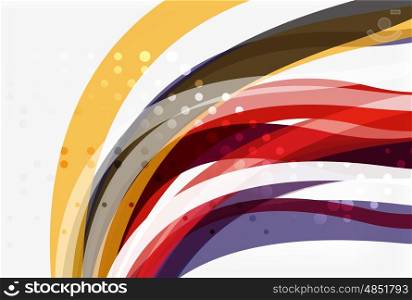 Colorful flowing wave abstract background. Vector template background for workflow layout, diagram, number options or web design