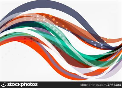 Colorful flowing wave abstract background. Vector template background for workflow layout, diagram, number options or web design