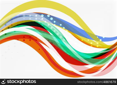 Colorful flowing wave abstract background. Vector template background for workflow layout, diagram, number options or web design