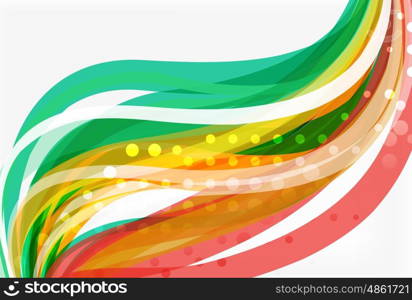 Colorful flowing wave abstract background. Vector template background for workflow layout, diagram, number options or web design