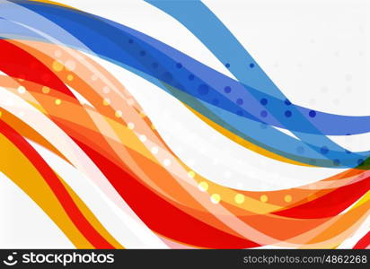 Colorful flowing wave abstract background. Vector template background for workflow layout, diagram, number options or web design