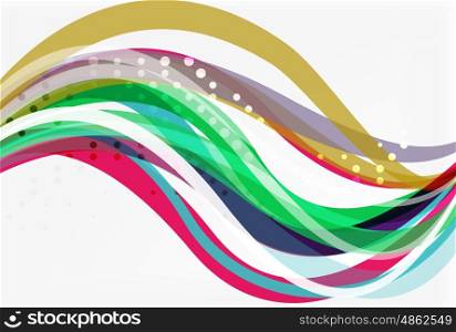 Colorful flowing wave abstract background. Vector template background for workflow layout, diagram, number options or web design