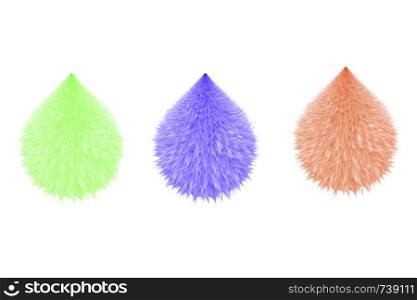 Colorful fluffy pompons. Furry balls. Vector illustration eps 10. Colorful fluffy pompons. Furry balls. Vector