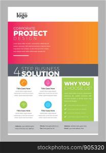 Colorful Flyer Template for any type of corporate use