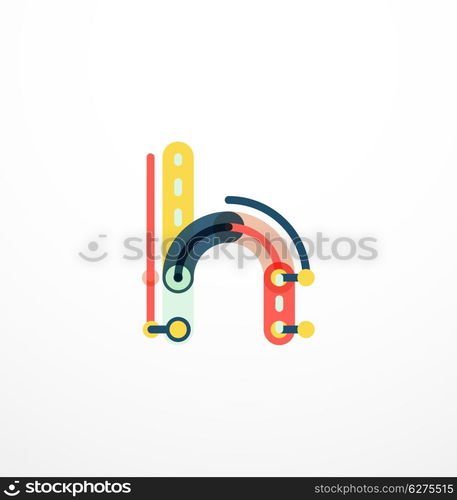 Colorful funny cartoon letter icon. Colorful funny cartoon letter icon. Business logo design