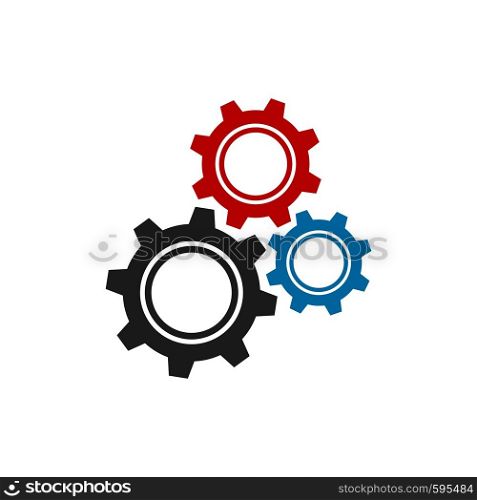 Colorful Gear vector Logo Template