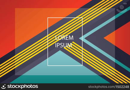 Colorful Geometric Abstract Background Triangle Shape Composition