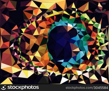 Colorful Geometric Abstraction. Background with colorful modern abstract geometric effect.