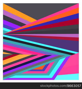 Colorful geometric and curve background pattern Vector Image