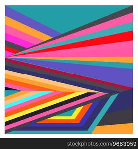 Colorful geometric and curve background pattern Vector Image