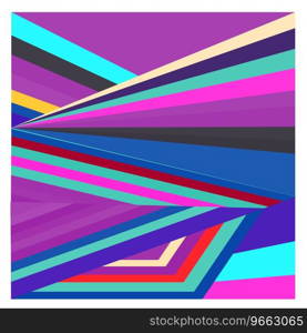 Colorful geometric and curve background pattern Vector Image