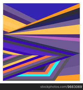 Colorful geometric and curve background pattern Vector Image