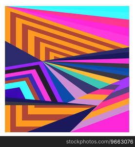 Colorful geometric and curve background pattern Vector Image