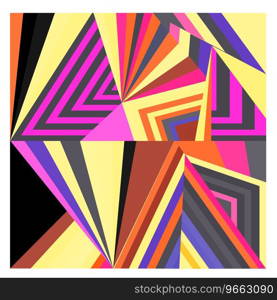 Colorful geometric and curve background pattern Vector Image