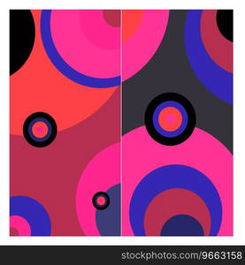 Colorful geometric and curve background pattern Vector Image