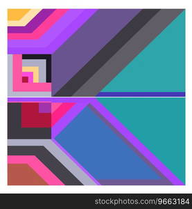 Colorful geometric and curve background pattern Vector Image