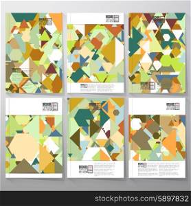 Colorful geometric background, abstract triangle-hexagonal pattern vector. Business vector templates for brochure, flyer or booklet.