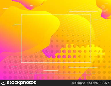 Colorful geometric background. Fluid shapes composition. Modern graphic for message board with abstract elements.