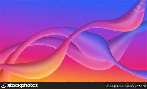 Colorful geometric background with fluid gradient 3D flow shapes composition. Futuristic technology design. Vector illustration. Colorful geometric background with fluid gradient 3D flow shapes composition. Futuristic technology design. Vector illustration.