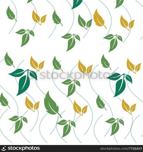 colorful geometric leaf vector design pattern background