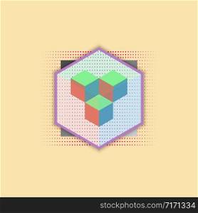 Colorful geometric shapes Abstract background, Vector illustration