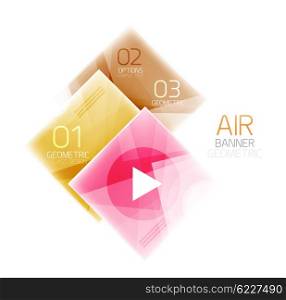 Colorful geometric squares with option. Infographic abstract background. Colorful geometric squares with option. Infographic vector abstract background