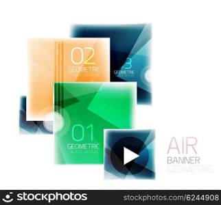 Colorful geometric squares with option. Infographic abstract background. Colorful geometric squares with option. Infographic vector abstract background