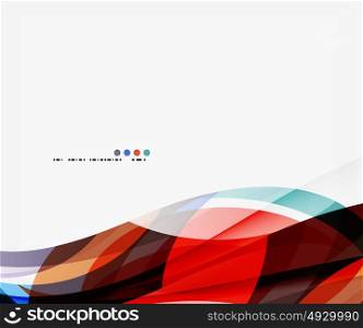 Colorful geometric wave abstract background. Colorful geometric wave abstract background. Vector template background for workflow layout, diagram, number options or web design
