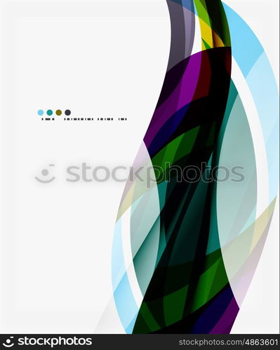 Colorful geometric wave abstract background. Vector template background for workflow layout, diagram, number options or web design