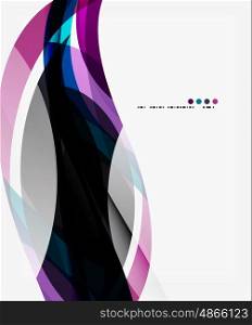 Colorful geometric wave abstract background. Vector template background for workflow layout, diagram, number options or web design