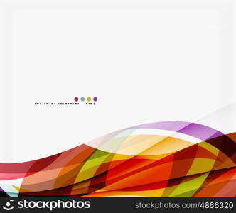 Colorful geometric wave abstract background. Vector template background for workflow layout, diagram, number options or web design