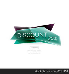 Colorful geometric website sale tag button. Colorful geometric website sale tag button. Vector universal internet banner