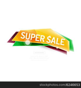 Colorful geometric website sale tag button. Colorful geometric website sale tag button. Vector universal internet banner