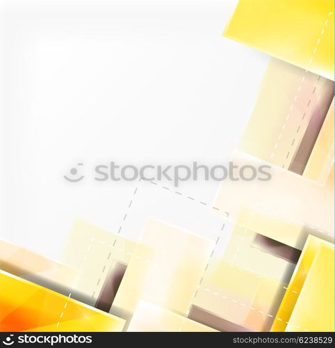 Colorful glossy arrow shapes. Abstract background. Vector web brochure, internet flyer, wallpaper or cover poster design. Geometric style, colorful realistic glossy arrow shapes with copyspace. Directional idea banner