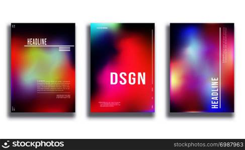 Colorful gradient background set for printing products, banner, card, flyer, poster or cover brochure. Vector illustration.. Colorful gradient background set for printing products, banner, card, flyer, poster, cover brochure