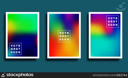 Colorful gradient backgrounds set for flyer, banner, poster, brochure cover, typography or other printing products. Vector illustration.. Colorful gradient backgrounds set for flyer, banner, poster, brochure cover, typography or other printing products. Vector illustration