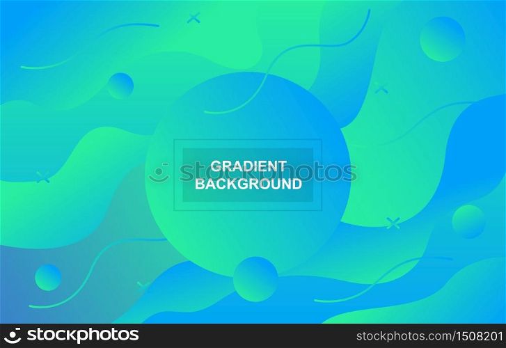 Colorful Gradient Fluid Liquid Geometric Dynamic Shape Background