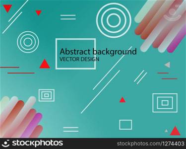 Colorful gradient geometric shape background