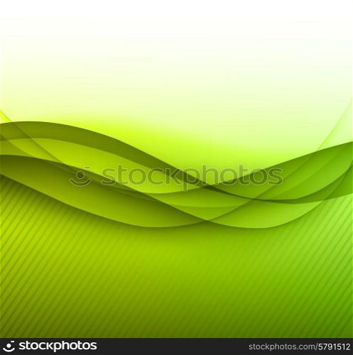 Colorful green lines vector background for brochure design. Colorful green lines vector background