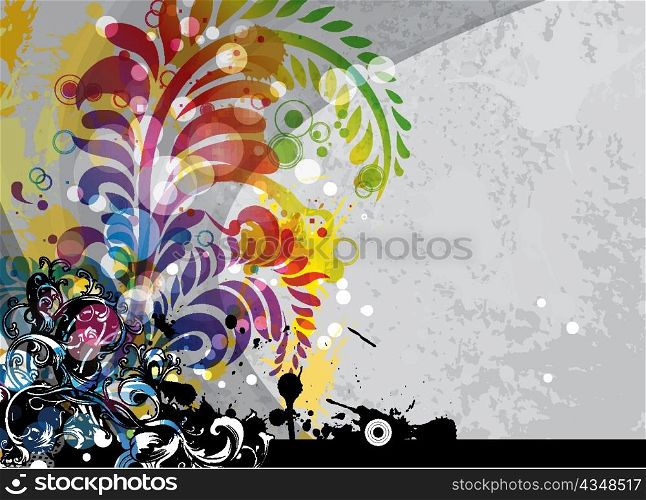 colorful grunge background vector illustration