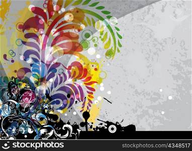 colorful grunge background vector illustration