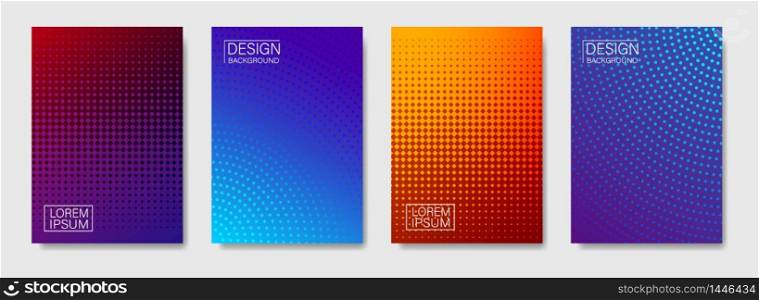 Colorful halftone shapes cover of page layouts design. Minimal modern design cover with gradients. Dynamic poster template, abstract patterns. Abstract cover suitable for banner, flyers. eps10. Colorful halftone shapes cover of page layouts design. Minimal modern design cover with gradients. Dynamic poster template, abstract patterns. Abstract cover suitable for banner, flyers. vector