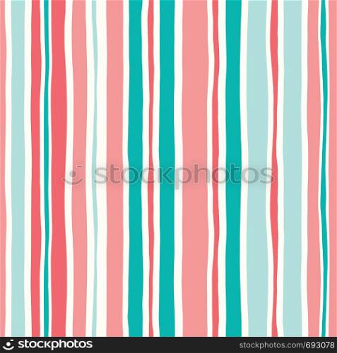 Colorful Hand Drawn Wavy Uneven Vertical Stripes On White Backrgound Vector Seamless Pattern. Classy Abstract Geo Texture. Modern Whimsical Print perfect for Textiles, Home Decor, Stationery. Colorful Hand Drawn Wavy Uneven Vertical Stripes On White Backrgound Vector Seamless Pattern. Classy Abstract Geo